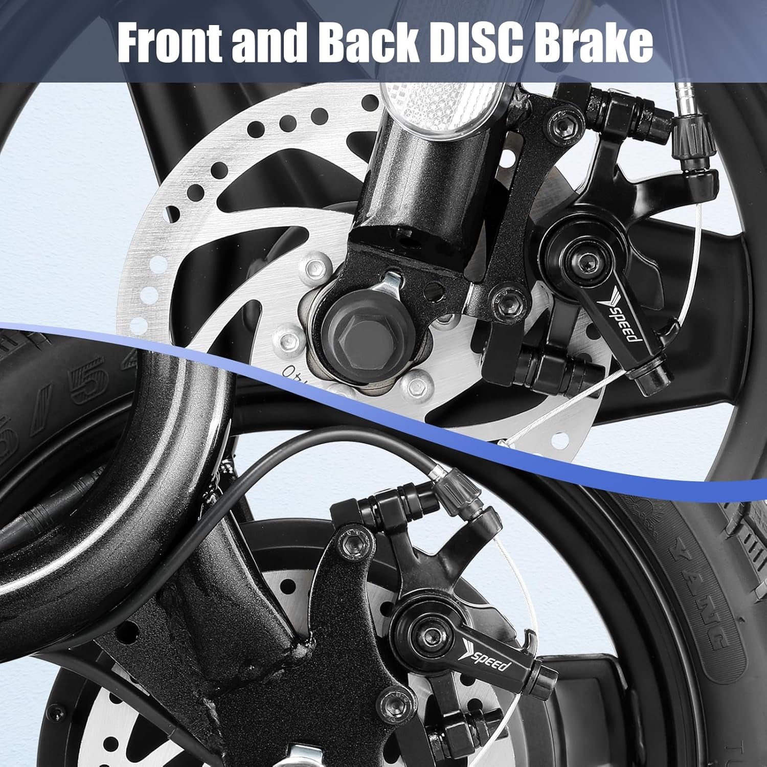 Electric Scooter with Seat, 14" Tire Foldable E-Scooter for Adults, 500/800/1200W Motor, Max 30Miles Ranges&20Mph, Dual Braking Dual Suspension, Stable Triangular Frame, 300Lbs Max Load